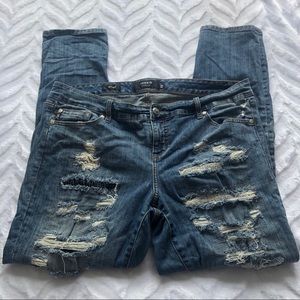 Torrid Distressed Boyfriend Jeans
